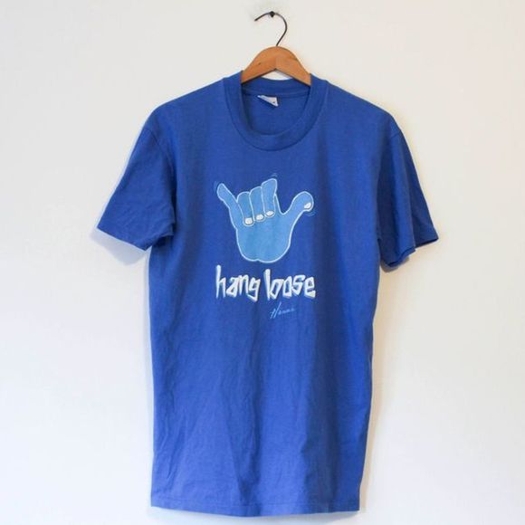 Vintage Other - Vintage Hawaii Hang Loose Surfing T Shirt
